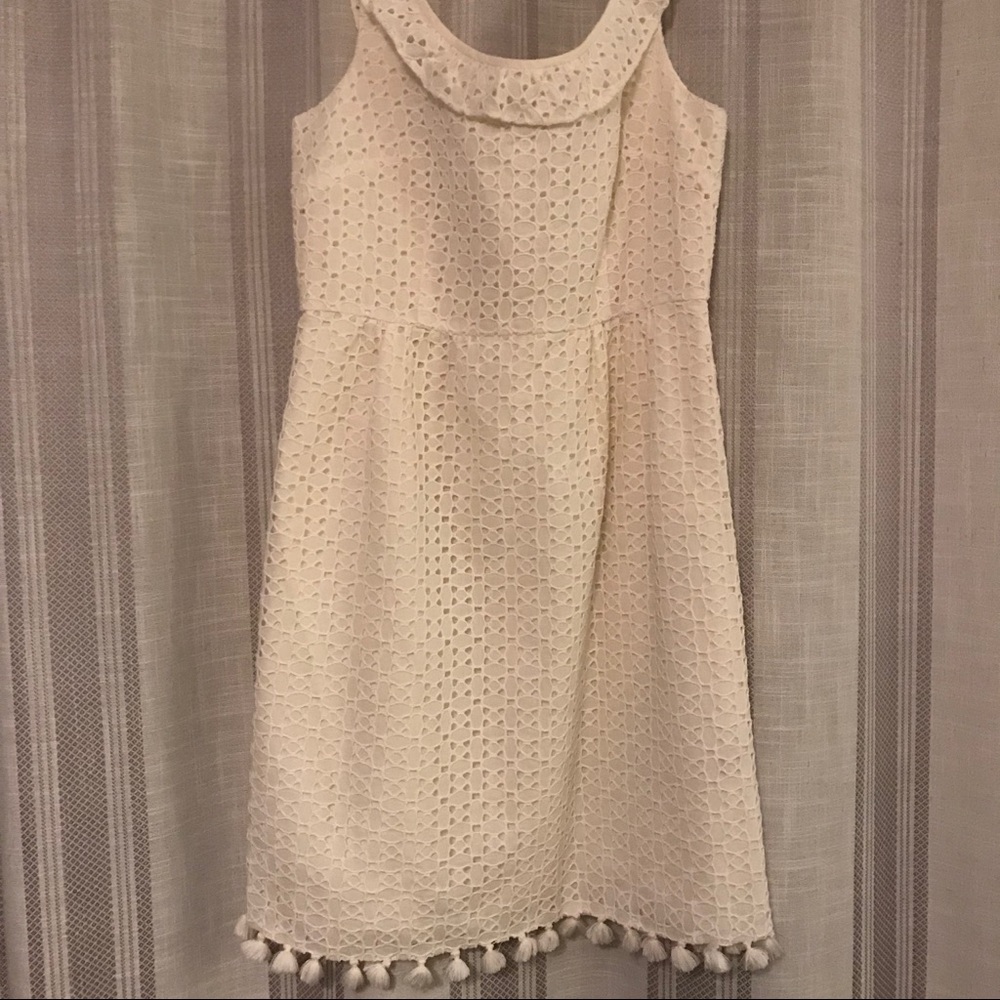 Calypso St Barth Eyelet Tassel Dress NWT